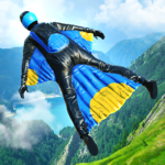 Base Jump Wing Suit Flying